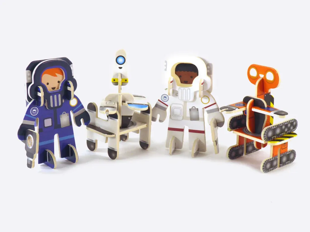 Astronaut & Robots Pop-out Playset by Play Press