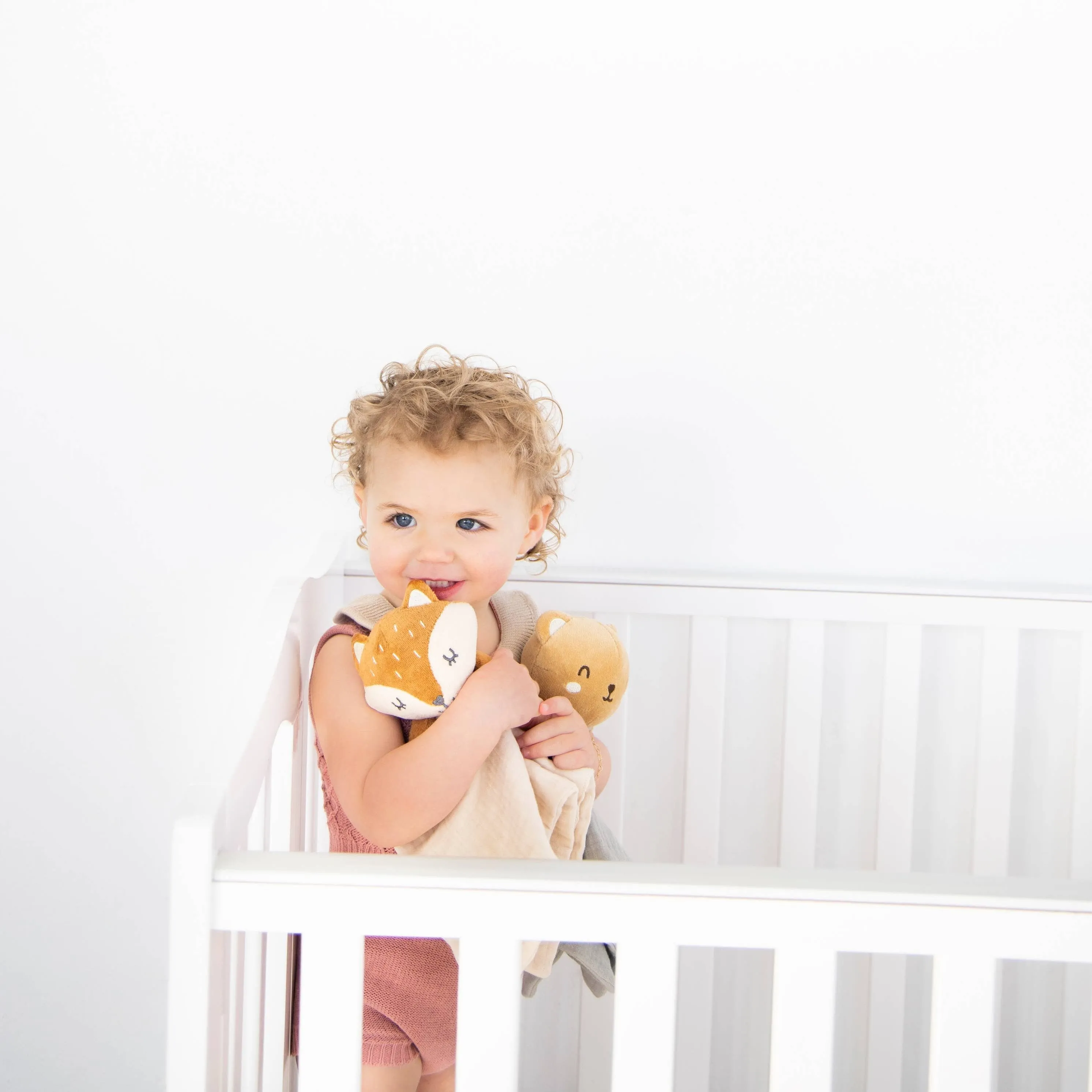 Fox Snuggle Blanket, Organic Cotton Muslin Lovie