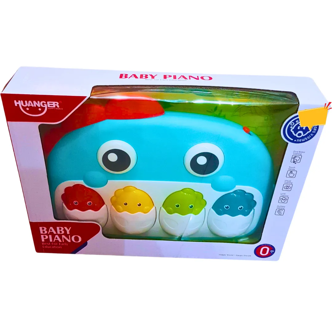 Huanger Baby Piano Toy - Musical & Interactive Piano for Newborns (0  Months)