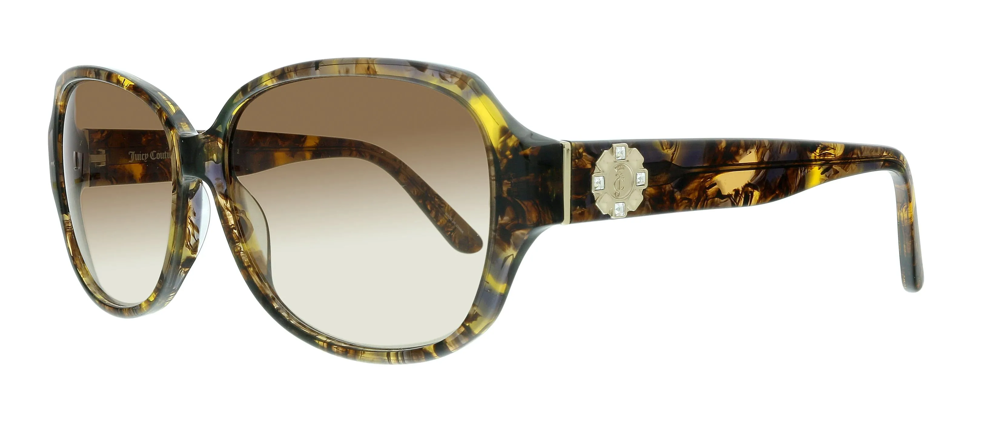 Juicy Couture JU 591/S HA 0YL3 Brown Crystal Square Sunglasses