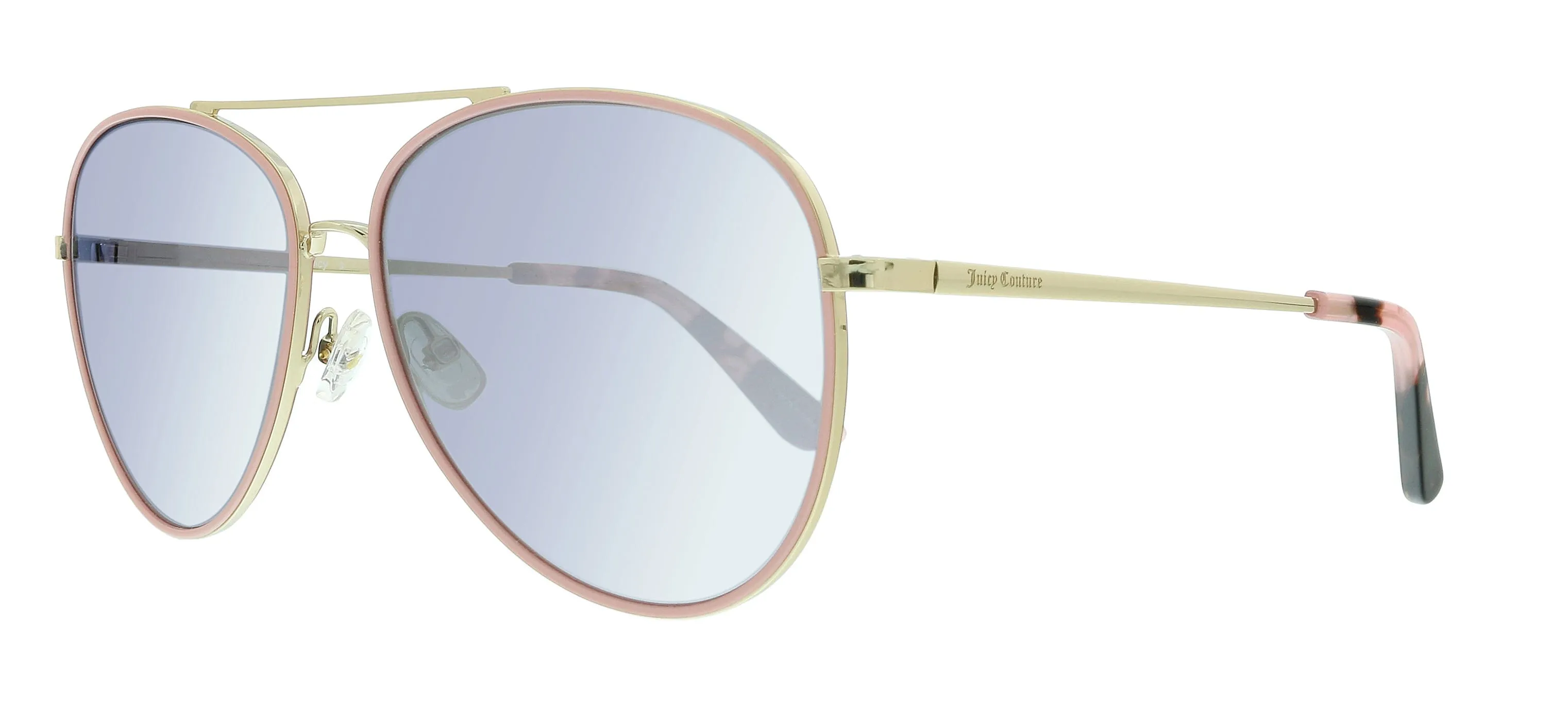 Juicy Couture JU 599/S DC 0EYR Gold Pink Aviator Sunglasses