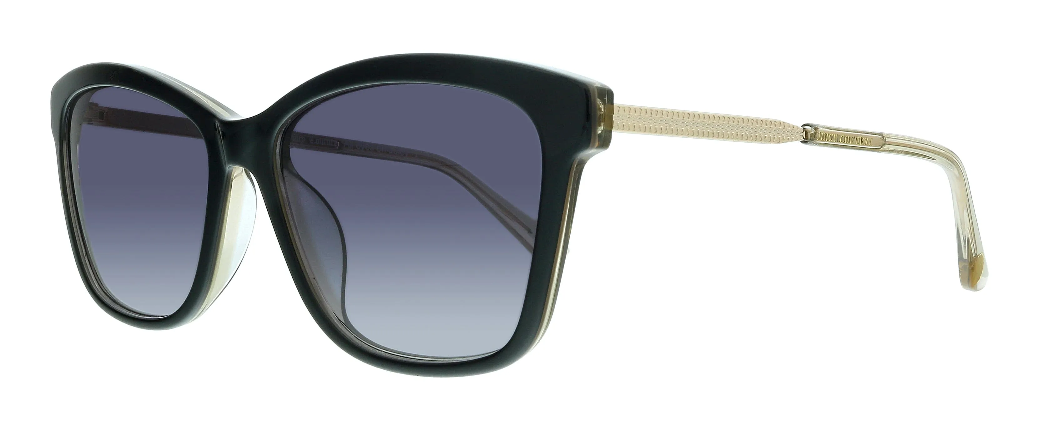 Juicy Couture JU 604/S 9O 00WM Black Beige Rectangle Sunglasses