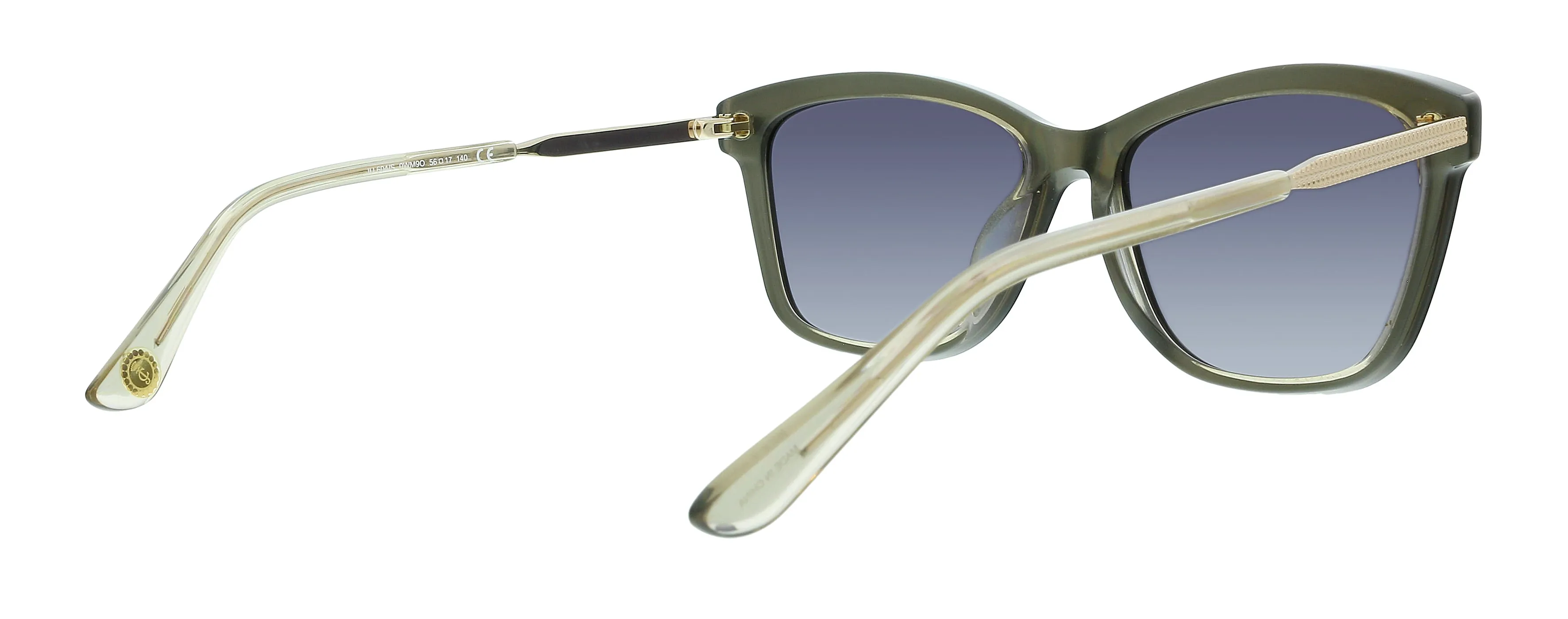 Juicy Couture JU 604/S 9O 00WM Black Beige Rectangle Sunglasses