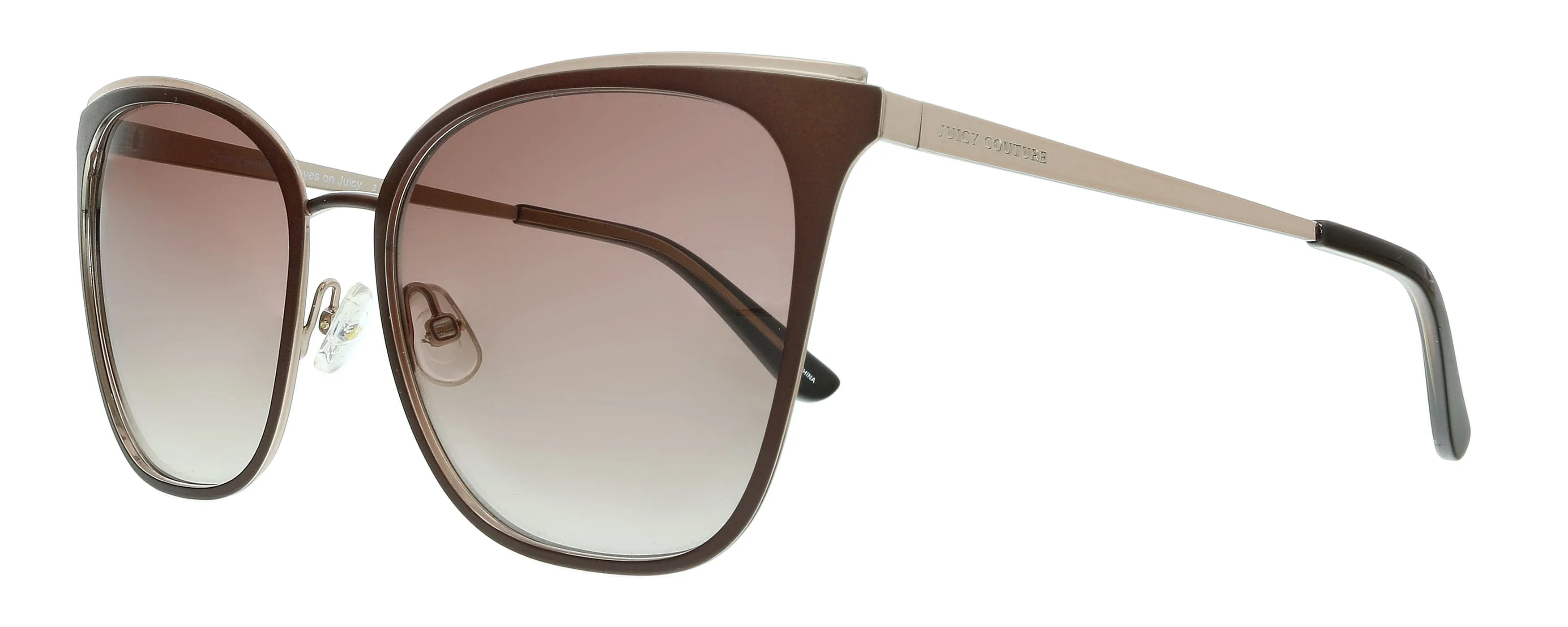 Juicy Couture JU 609/G/S HA 04IN Matte Brown Square Sunglasses
