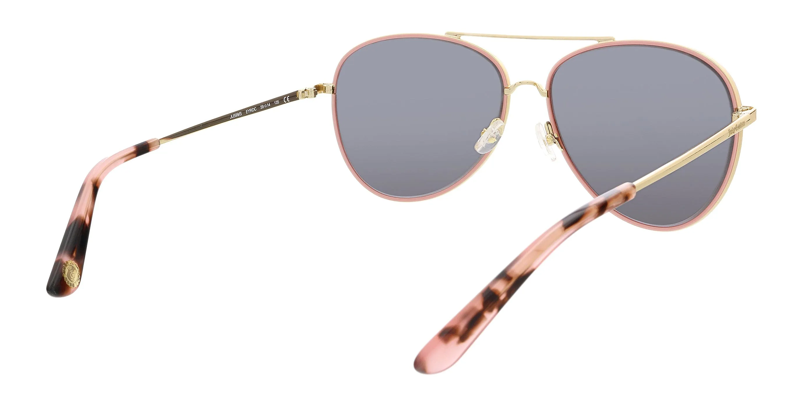 JUICY COUTURE JU599S 0EYR DC Gold Pink Aviator Sunglasses