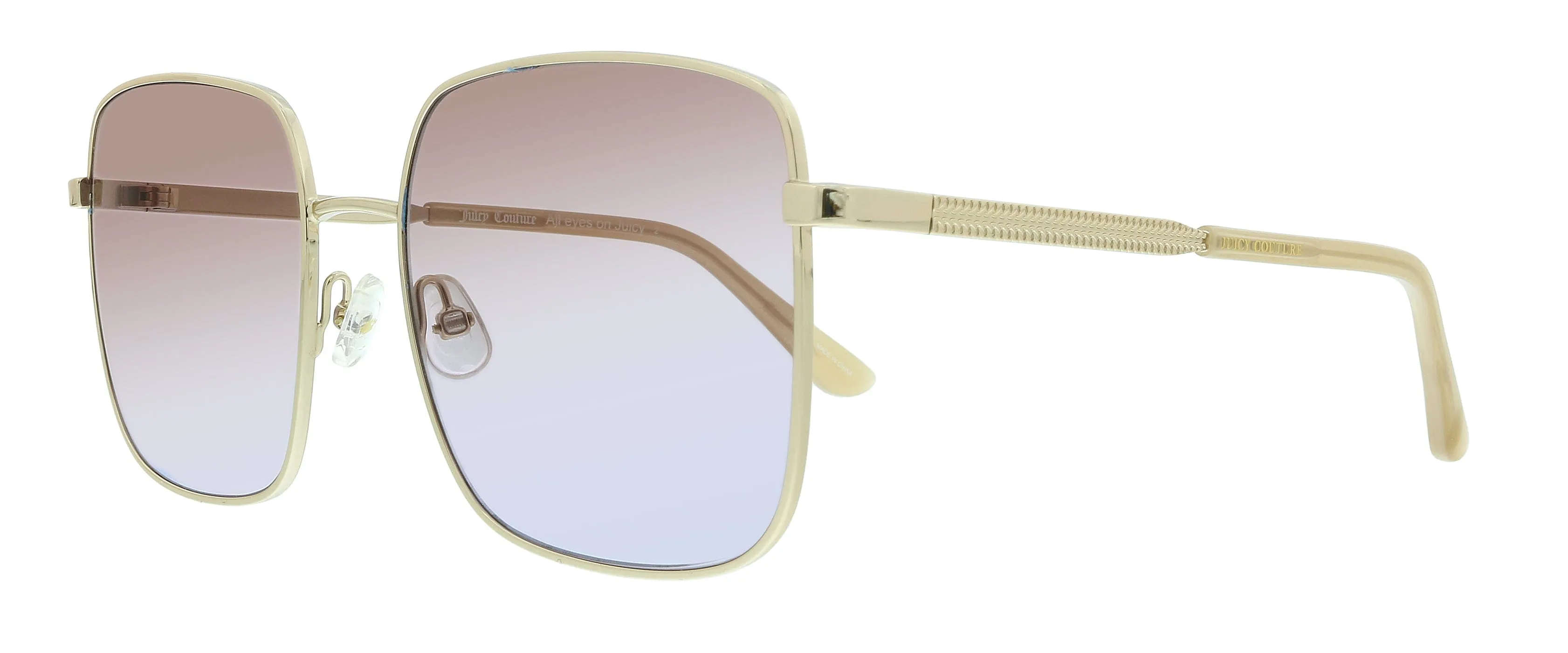 JUICY COUTURE JU605S 084E Light Gold Square Sunglasses