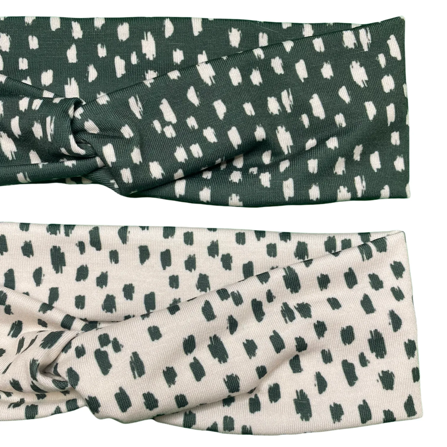 Olive Paint Strokes Knotties Headband