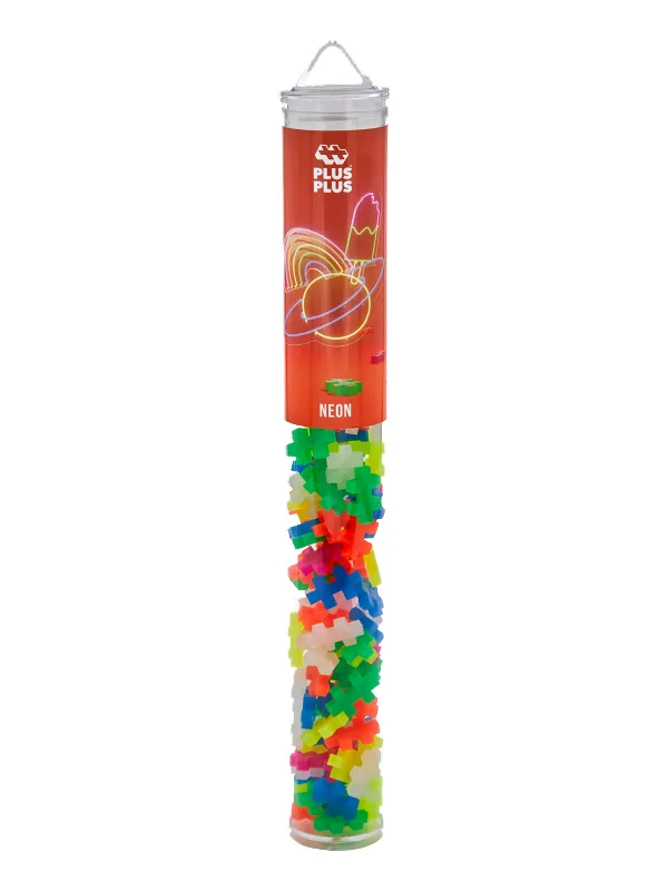 Plus-Plus Neon Colour Mix - 100 Pcs Tube