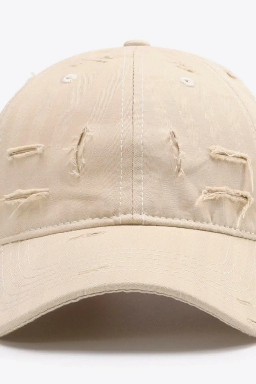 Trendy distressed baseball cap