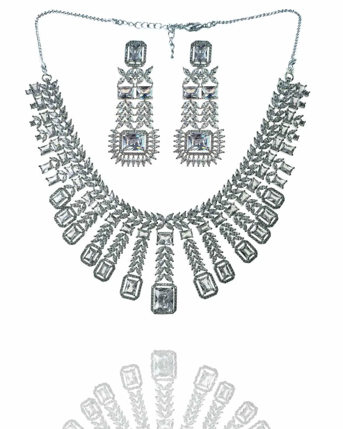 Zevarly Shruti-Kirti Ad Necklace Set